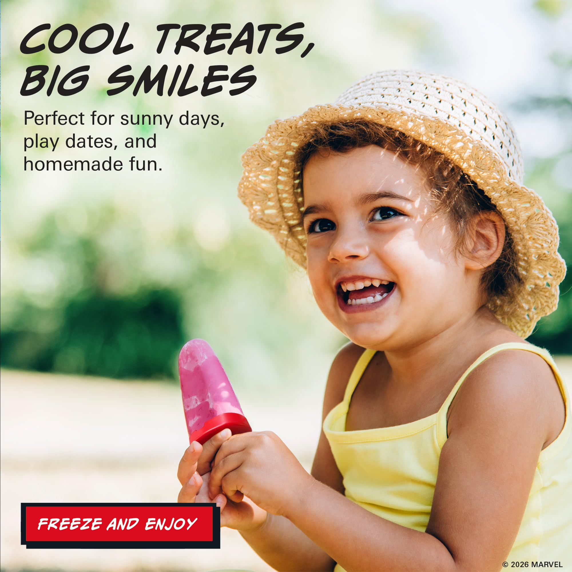 Marvel Popsicle Molds–4 Reusable Popsicles Molds Featuring Spiderman Characters, BPA-Free Plastic Ice Pop Mold and Popsicle Maker for Frozen Treats, Juice, Yogurt & Ice Cream, Easy Clean - Image 6